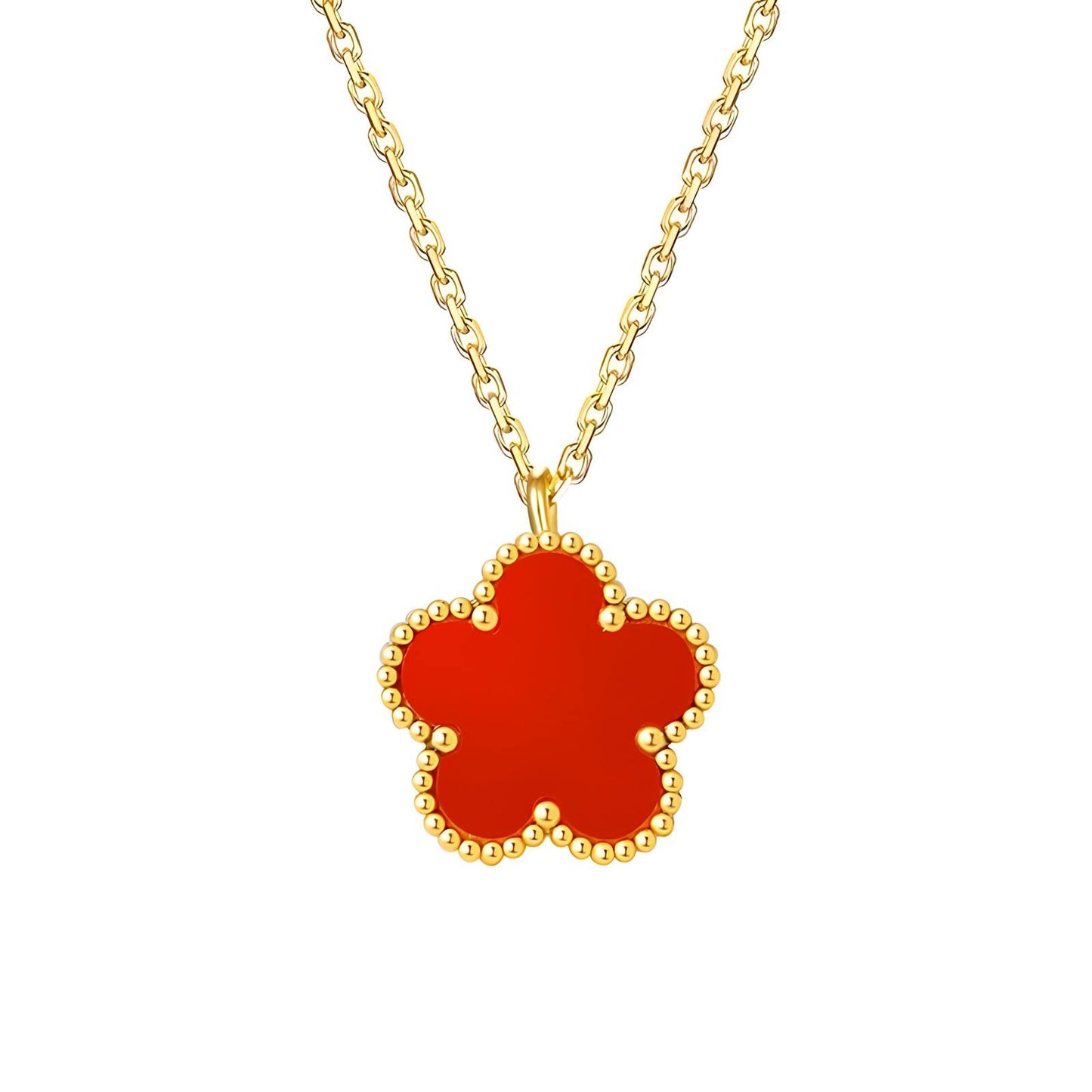 Zahra Necklace, 18K Gold Plated Steel