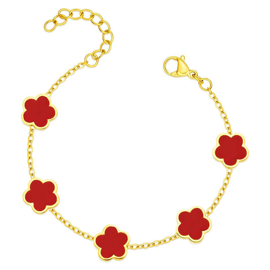 Zahra Bracelet, 18K Gold Plated Steel