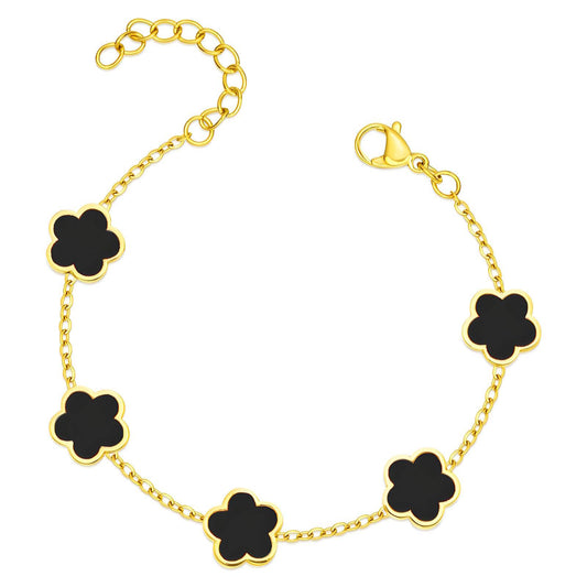 Lunar Bracelet, 18K Gold Plated Steel