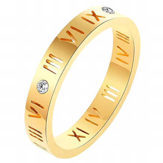 Timeless Ring, 18K Gold Plated Steel