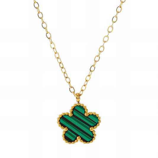 Clarity Necklace, 18K Gold Plated Steel