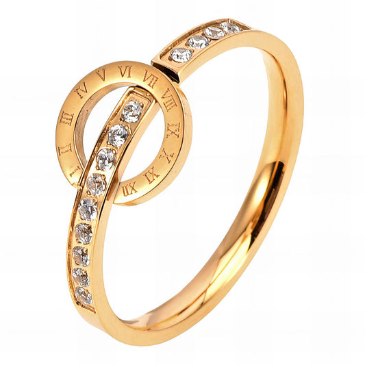 La Rita Ring, 18K Gold Plated Steel